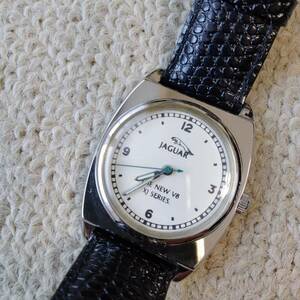 [ not for sale!]Ж JAGUAR Jaguar 1997 year V8 series departure table souvenir quartz wristwatch 26 year storage battery replaced operation goods Ж Daimler X308 X100 XJ8 XK8