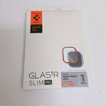 【開封のみ】Spigen★ Glas tR Slim Pro 保護バンパー ガラスフィルム Apple Watch Ultra 49mm 用 アルミニウム枠 一体型 apple watch★_画像8