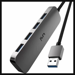 【開封のみ】uni★USB ハブ 3.0 USB ポート[ USB3.0*4ポート] ｜ uni ハブusb 3.0 対応 USB変換アダプタ usb a ハブ｜高速データ転送, PS4