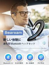 【開封のみ】HOTIKO★ Bluetooth イヤホン 【Bluetooth5.2 耳掛け式イヤホン】 Bluetoothヘッドセット 片耳 左右耳兼用 (ブラック)_画像2