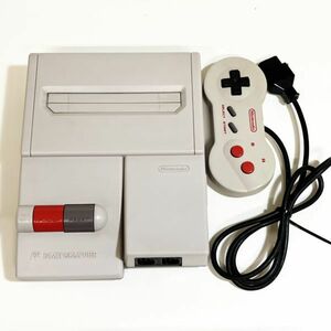 【１円スタート】ニューファミコン 本体 コントローラー付き ※簡易清掃 動作確認済 ジャンク品　ファミコン　ファミリーコンピュータ