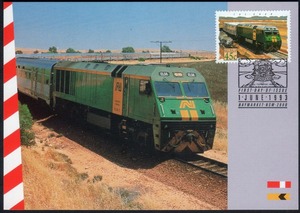 オーストラリア 1993年 オーストラリアの鉄道(ノーザンテリトリー準州)/ザ ガンMC絵葉書(1596)