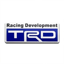 【ブルー】TRD SPORTS アルミ エンブレム ステッカーC_画像2