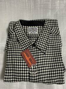 The REAL ＭcCOY'S 8HOUR UNION HOUNDSTOOTH WORK SHIRT WHITE/BLACK