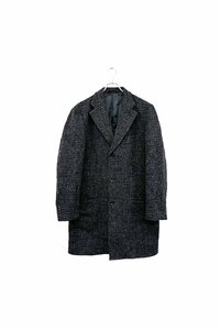 Harris Tweed coat ハリスツイード チェスターコート 千鳥柄 チェック ブラック ヴィンテージ 単品 8