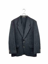 90‘s monsieur NICOLE DESIGNED BY KOBA herringbone jacket ムッシュニコル テーラードジャケット ブラック系 サイズM ヴィンテージ 8_画像1