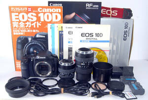 ◆初心者入門＆付属品多数◆ Canon キャノン EOS 10D 超望遠Ｗズームレンズセット