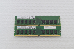 ★SAMSUNG★16GBx2枚セット 計32GB DDR4 19200 PC4-2400T Registerd RDIMM 2Rx8 M391A2K43BB1-CRCQ ②