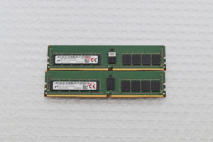 ★Micron/マイクロン★8GBx2枚セット 計16GB DDR4 19200 PC4-2400T Registered MTA18ASF1G72PZ 2G3A3IG/2G3A3IK