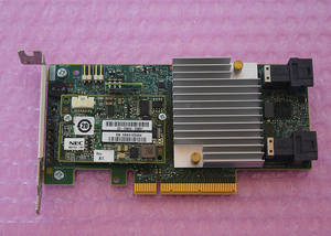 ★動作品★NEC 12G SAS RAIDコントローラ 1GB RAID 0/1/5/6 N8103-177+FBU N8103-180 ロープロファイル LSI MegaRAID SAS 9362-8i