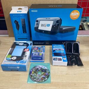 Nintendo WiiU WUP-101 32GB プレミアム セットクロ 任天堂 ニンテンドー ウィーユー　黒 社外付属品色々豪華セット　美品