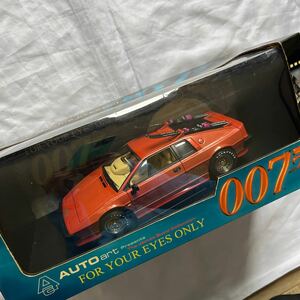 AUTO art Presenta The Jemes Bond FOR YOUR EYES ONLY 007 箱に経年劣化あり　ロータスエスプリターボ　オレンジ茶