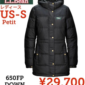 【新品】L.L.Bean●ウィメンズ撥水マウンテンクラシックダウンパーカー●マウンテンパーカージャケット●ブラック黒●レディースS●29700円