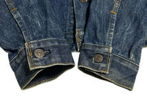 希少 美品 40 色濃い【 ビンテージ 70s リーバイス Levis 70505 デニムジャケット ジージャン】アメリカ usa 557 XX スモールE ビッグE_画像6