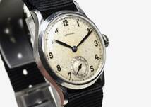 ☆ レアモデル LONGINES ロンジン 手巻き Cal.12.68z エイジングアラビックダイアル 青焼リーフハンズ スモセコ Vintage LONGINES！_画像2