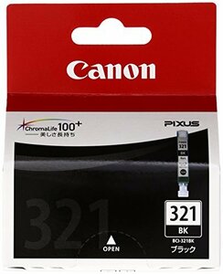 【中古】Canon 純正インクカートリッジ BCI-321 ブラック BCI-321BK