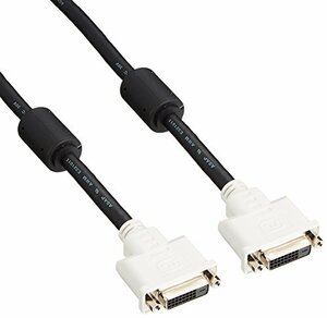 【中古】BUFFALO ディスプレイ延長ケーブル DVI-Dオス:DVI-Dメス コア付 2.0m BSDCDED20