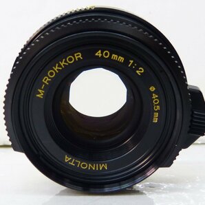 ☆美品!希少!MINOLTA ミノルタ フィルムカメラ CLE ゴールド M-ROKKOR 40mm 1:2 40.5mm☆の画像8