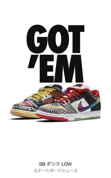 25.5cm NIKE SB ダンク LOW What The P-ROD ワット ザ ポール