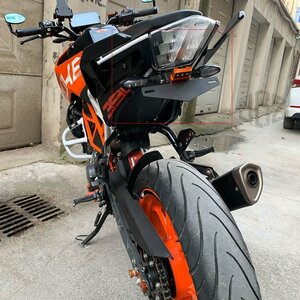 KTM DUKE 125/250/390/200 2013-2019 リアライセンスプレート フレームホルダーブラケット LEDライト