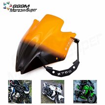 バイク ウインドスクリーン ウインドディフレクター ウインドシールド カワサキ Z750 Z750R Z750 2007 2008 2009 2010 2011 2012_画像1