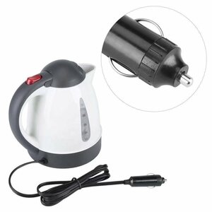  car kettle 1000ml electric kettle for truck pot car kettle car pot in-vehicle hot water ... vessel large car 24V