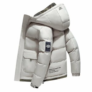 新品 ダウンジャケット メンズ 中綿ジャケット キルトコート 中綿コート アウター ジャンパーブルゾンフード付き カーキ M~4XLサイズ