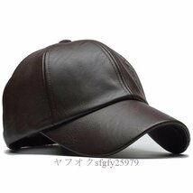 A983A☆新品NORTHWOOD冬キャップ Pu レザー野球キャップ男性スナップバック帽子キャスケット Gorras パラ Hombre メンズトラック運転手キ_画像5