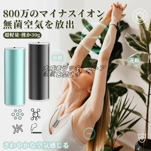 品質保証 パーソナル空気清浄機 イオン発生器 首に掛けるだけ 静音 PM2.5、煙、花粉、ウイルス対策 USB携帯型 小型 除菌 脱臭 F330