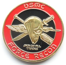 アメリカ海兵隊武装偵察部隊 コイン メダル USMC FORCE RECON _画像1