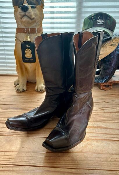 J.B.HILL Hand-made Custom Cowboy Boots used size us11.5