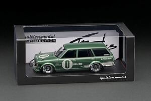 [限定] 1/18 IG3148 Datsun Bluebird (510) Wagon Green Metallic Jun Imai 車両のみ ignition model イグニッションモデル ブルーバード