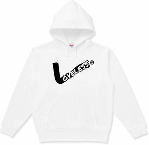 ☆Ls (Loveless) L.oveless PO.P (10.0オンス・プルオーバーパーカー).COLOR：WHT×BLK.SIZE：S～2XL ≪即決商品≫☆