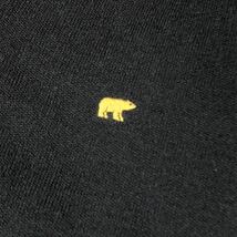 良品　GoldenBear ゴールデンベア　ワンポイント刺繍　Vネックニット　ウールニット　セーター 　サイズL 古着_画像3