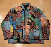 1円 Supreme Reversible Patchwork Quilted Jacket M リバーシブル パッチワーク キルティング ジャケット BOXロゴ _画像1