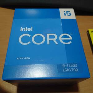 [新品未使用未開封] インテル Intel Core i5-13500 +DDR5 16x2 32Gb CPU メモリ セット　10000円スタート 購入証明書つき