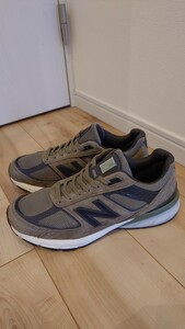 27.5cm NEW BALANCE M990 AE5 ニューバランス　カーキ　オリーブ 