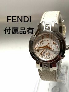 美品！　FENDI フェンディ　クロノグラフ　純正ベルト　レディース腕時計