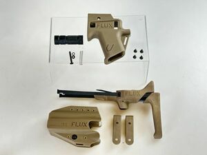 FLUX BRACE タイプ グロック 17用ストック ＆ ホルスター ＆ 専用フラッシュライト DXセット FDE 検) Glock 17 18C 22 34