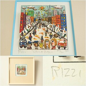 GJ1503◆ジェームス・リジィ　JAMES RIZZI　STICKBALL　立体画　３Dアート　額装◆ｈ