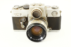 ジャンク品◆PETRI ペトリ FLEX 7 C.C Auto 55/1.8 レンズ付き◆一眼レフ フィルムカメラ/A1539