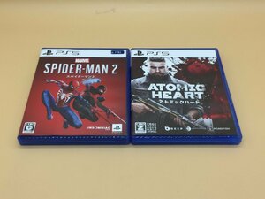 PS5 2本セット SPIDER-MAN2 スパイダーマン2 / ATOMIC HEART アトミックハート PlayStation5 プレステ5 [25-1124-T2] ☆良品☆