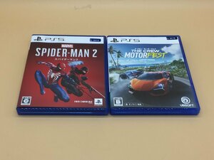 PS5 2本セット SPIDER-MAN2 スパイダーマン2 / ザ クルー:モーターフェス PlayStation5 プレステ5 [25-1126-T2] ☆良品☆