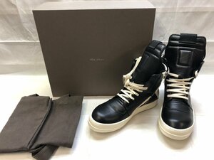 ☆未使用品☆ Rick Owens GEO BASKET ジオバスケット RU02B2894LPO ハイカットスニーカー サイズ:42 バッグ付 リックオウエンス[75-O5]