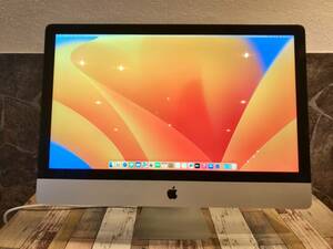 【Apple iMac/5K/i7】iMac A1419/27インチ/Corei7 7700 4.2G/RadeonPro580 8GB/SSD512G/24GB/Ventura13.5.2/付属品/A330