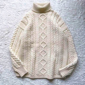 【英国製】Guernsey WOOLLENS ガンジーウーレンズ タートルネックニット セーター