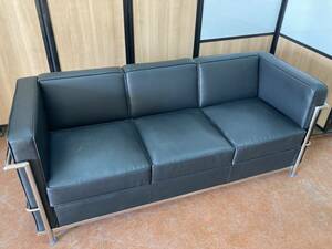 sofa sofa DORIS 3 seater .ko ruby .jeLC2 designer's chair lc2 reception business LC-2 3P Northern Europe 