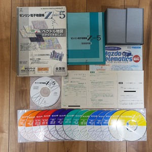 Электронная карта Zenrin Electronic Book Zi 5 Сотрудничество с национальной версией I-Town Page CD-ROM 15-псевдоним Windows