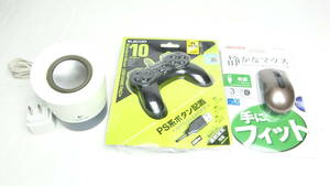 《送料無料》周辺機器3点　ゲームパッド、マウス、スピーカー JC-U2410TBK BSMBU26SSBW Z50GY