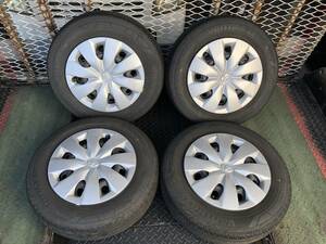 NCP160より　ホイールキャップ付タイヤ&ホイールセット　155/80R14 88/86N 手渡し可